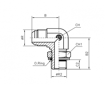 TN514-JIC 1/2"-R1/4"