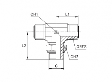TN515-ORFS 1.11/16"-R 1.1/4"