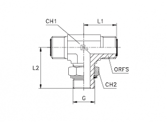 TN515-ORFS 11/16"-R 1/2"