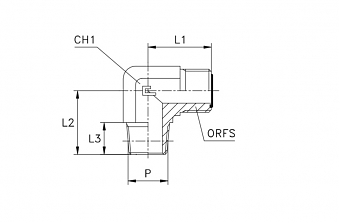 TN94-ORFS 1"-NPT 1/2"
